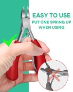 Podiatrist Toenail Clippers, Professional Thick Toenail Clippers for Thick & Ingrown Nails, Wide Jaw Opening Nail Clippers Set Toenail Clippers For Ingrown Manicure, Pedicure, Men, Women, Seniors - Image 5
